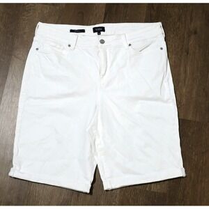NYDJ Briella Women's white jean shorts Pants size 18